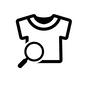 Tシャツ Tシャツ Tシャツ,シャツ,虫眼鏡,拡大鏡,ルーペ,確認,調査,調べる,見る,素材のシルエット素材