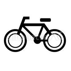自転車 自転車,チャリ,マウンテンバイクのシルエット素材