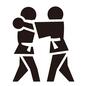 組手 組手 柔道部,空手部,組手,2人,ペア,選手,学生,人物,人,部員のシルエット素材