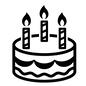 ケーキ ケーキ ケーキ,デコレーションケーキ,誕生日ケーキ,バースデーケーキ,食べ物,食物,スイーツ,ホールケーキ,ロウソク,クリスマスケーキのシルエット素材