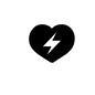 AED AED ハート,稲妻,AED,自動体外式除細動器,応急処置,アイテム,心臓マッサージ,緊急,心臓病,備品のシルエット素材