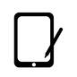 タブレット タブレット タブレット,ペン,通信機器,タッチペン,タブレットPC,液晶画面,スマホ,液晶ディスプレイ,アイコン,素材のシルエット素材