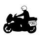 白バイ 白バイ 白バイ,バイク,乗り物,隊員,人物,人,全身,立ち姿,警察官,policeのシルエット素材