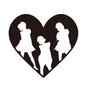 アイドル アイドル アイドルグループ,3人組,女性アイドル,アイドルユニット,グループ,ユニット,ハート,ポーズ,アイドル歌手,芸能人のシルエット素材