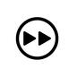早送り 早送り,プレーヤー,音楽,音楽プレーヤー,動画,早送りボタン,丸,囲むのシルエット素材