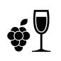 ワイン ワイン ワイン,グラスワイン,ワイングラス,グラス,ブドウ,葡萄,ぶどう,原料,フルーツ,食べ物のシルエット素材