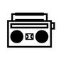 ラジカセ ラジカセ ラジカセ,ラジオデッキ,カセットデッキ,ラジオプレーヤー,カセットプレーヤー,ラジオ,デッキ,プレーヤー,レコーダー,聞くのシルエット素材