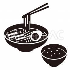 つけ麺 つけ麺,麺,スープのシルエット素材