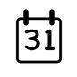 カレンダー カレンダー,日めくり,日めくりカレンダー,日付,日にち,ハロウィン,ハロウィンパーティー,10月,秋,31のシルエット素材