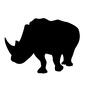 サイ サイ,さい,犀,つの,ジャングル,大きな角,歩く,あるく,サバンナ,野生のシルエット素材