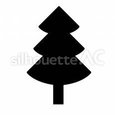 もみの木 もみの木,木,飾りのシルエット素材