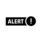 アラート ARERT,ビックリマーク,エクスクラメーションマーク,注意喚起,注意,警告文,注意文,警報,警告,アラートのシルエット素材