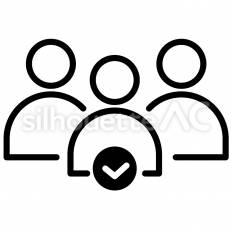 会員確認のアイコン リッチメニュー,アイコン,lineのシルエット素材