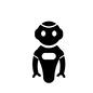 ロボット ロボット ロボット,正面,全身,立ち姿,人型,おもちゃ,玩具,オモチャ,可愛い,かわいいのシルエット素材