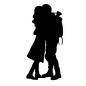 再開 再開 恋人,カップル,男女,人,人物,軍人,再開,男性,女性,抱き合うのシルエット素材