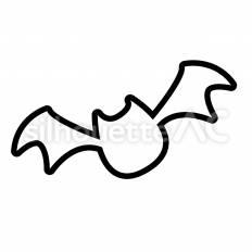 コウモリ　白抜き こうもり,翼,飛ぶのシルエット素材