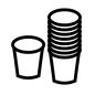 コップ コップ,紙コップ,重ねる,重なる,使い捨て,使い捨てコップ,食器,備品,並べる,BBQのシルエット素材