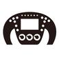 ステアリング ステアリング,F1,ハンドル,スイッチ,ボタン,レーシングカー,レースカー,部品,モータースポーツ,レーシングアイコンのシルエット素材