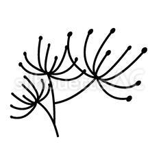 植物模様 パターン,模様,モチーフのシルエット素材