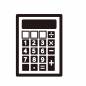 電卓 電卓 電卓,計算,経理,四則演算,事務,費用,金融,数字,料金,引越しのシルエット素材