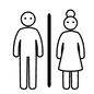 トイレマーク トイレマーク,トイレ,ペア,カップル,人物,男女,マーク,案内,アイコンのシルエット素材