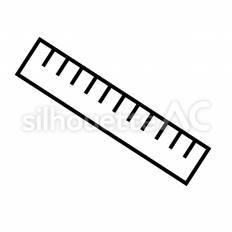 定規 定規,直線,目盛りのシルエット素材