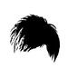 髪型 髪型 アシメ,アシンメトリー,ショート,短髪,髪,髪型,ヘア,ヘアスタイル,かつら,ウィッグのシルエット素材