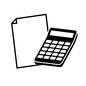 計算 計算 保険,保険料,保険書類,重要書類,試算,書類,資料,電卓,計算機,計算のシルエット素材