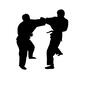 柔道 柔道 組手,柔道,武道,柔術,競技,スポーツ,動き,技,人物,2人のシルエット素材