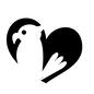 ハートと鳥 トリ,鳥,鳥類,バード,鳥好き,好き,ハートマーク,ペットショップ,ペット用品,ペットのシルエット素材