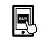 購入ボタン 購入ボタン 購入ボタン,購入,注文,買う,BUY,押す,スマホ,買い物,ネットショップ,オンラインショッピングのシルエット素材