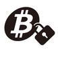 仮想通貨 ビットコイン,鍵,カギ,ロック,セキュリティ,仮想通貨,仮想,通貨,仮想マネー,電子マネーのシルエット素材