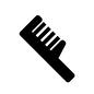 くし くし,櫛,クシ,雑貨,メイク道具,持ち物,1本,短い,携帯用のシルエット素材