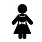 ドレス ドレス 服,洋服,衣類,ドレス,スカート,ワンピース,結婚式,リボン,人物,人のシルエット素材