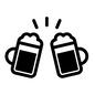 ビール ビール ビール,生ビール,生中,中ジョッキ,乾杯,宴会,飲み会,酒,ジョッキ,グラスのシルエット素材