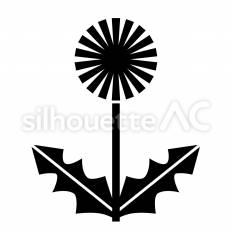 たんぽぽ 学校,たんぽぽ,花のシルエット素材