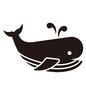 クジラ クジラ クジラ,くじら,鯨,魚,さかな,サカナ,大きい,海の生き物,潮,横向きのシルエット素材
