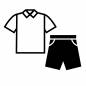 体操着 体操着 体操着,運動着,スポーツ,運動,運動会,体育祭,クラスマッチ,半袖,短パン,ハーフパンツのシルエット素材