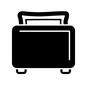 トースター トースター,ポップアップトースター,パン,食パン,ポップアップ式,キッチン家電,パン焼き機,側面,生活雑貨,身近な生活用品のシルエット素材