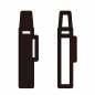 ペン ペン ペン,蛍光ペン,白抜き,筆記用具,文房具,受験,ペンケース,勉強,道具,教育のシルエット素材