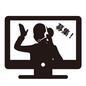 アルバイト アルバイト 求人サイト,求人広告,求人,CM,アルバイト募集,オペレーター,コールセンター,モニター画面,ネット募集,募集画面のシルエット素材