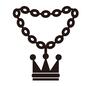 ネックレス ネックレス ヒップホップ,ネックレス,アクセサリー,チェーン,ネックレスチェーン,ジュエリー,王冠,クラウン,ファッション雑貨,ファッション小物のシルエット素材