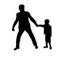 親子 手を引っ張る,歩かない,人物,父,子,子供,お父さん,親子,父親,パパのシルエット素材