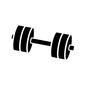 ダンベル ダンベル ダンベル,錘,筋力,トレーニング,鍛える,ダイエット,ジム,筋トレグッズのシルエット素材