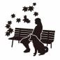 ベンチに座る女性と犬 ベンチに座る女性と犬 女性,座る,ベンチ,散歩,犬,ペット,動物,お座り,1匹,休憩のシルエット素材