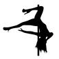 ポールダンス ポールダンス ポールダンス,ポール,バランス,人物,人,アクロバット,スポーツ,運動,身軽,身体運動のシルエット素材