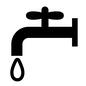 水道 水道,みず,水,すいどう,蛇口,じゃぐち,栓,水道栓,水道代,1滴のシルエット素材