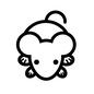 マウス マウス マウス,ネズミ,鼠,ラット,生物,生き物,動物,アニマル,干支,十二支のシルエット素材