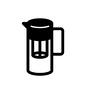 水出しコーヒー 水出し,水出しコーヒー,ポット,ピッチャー,ドリップ,ウォータードリップ,コーヒー,珈琲,カフェ,飲み物のシルエット素材