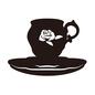 コーヒーカップ コーヒーカップ コーヒーカップ,珈琲カップ,アンティーク,ティーカップ,洋食器,薔薇,花,模様,柄,ソーサーのシルエット素材